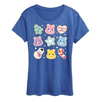 Women's Care Bears Christmas Cookies Graphic Tee