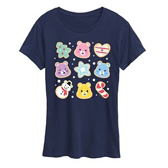 Women's Care Bears Christmas Cookies Graphic Tee
