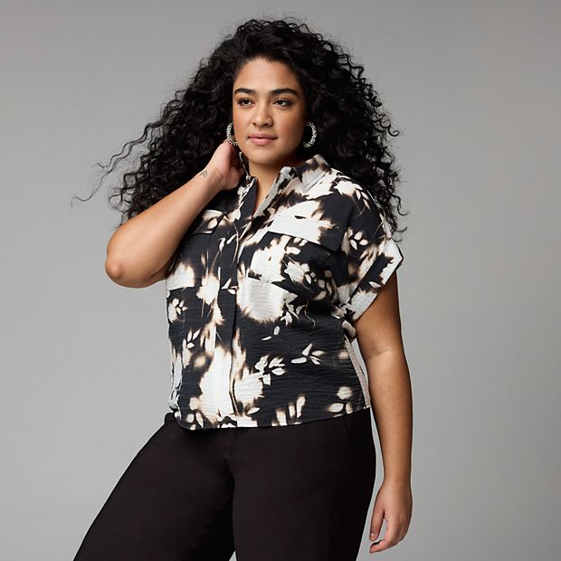 Vera wang plus size tops sales