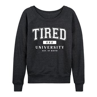 Women's Tired University French Terry Long Sleeve Tee