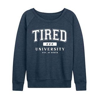 Women's Tired University French Terry Long Sleeve Tee
