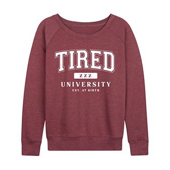 Women's Tired University French Terry Long Sleeve Tee
