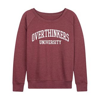 Women's Overthinkers University French Terry Long Sleeve Tee