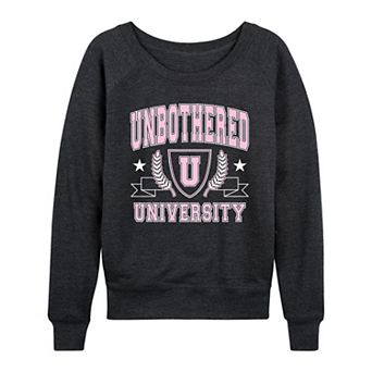 Women's Unbothered University French Terry Long Sleeve Tee