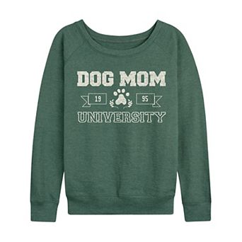 Women's Dog Mom University French Terry Long Sleeve Tee