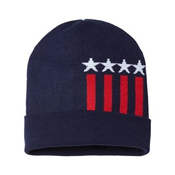 Cap America Patriotic Cuffed Beanie