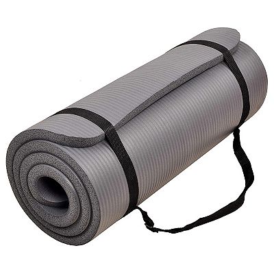 BalanceFrom GoCloud Extra Thick Exercise Yoga Mat with Carrying Strap