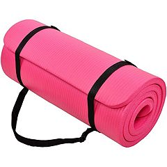 ProsourceFit Extra Thick Yoga Pilates Exercise Mat, Padded Workout Mat for  Home, Non-Sip Yoga Mat for Men and Women, 71 in x 24 in