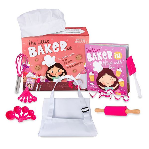 Mini Baking Set for Kids Includes Chef Hat and Apron