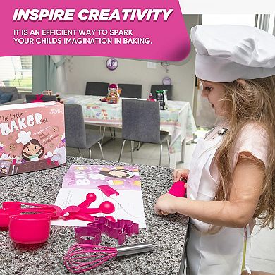 Mini Baking Set for Kids Includes Chef Hat and Apron