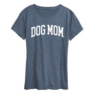 Women's Dog Mom Collegiate Graphic Tee