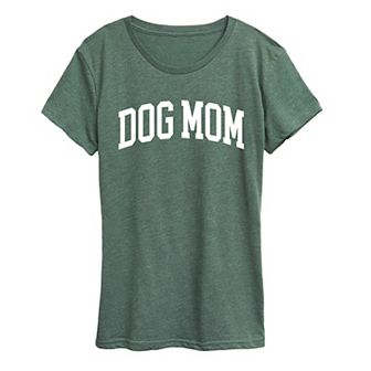 Women's Dog Mom Collegiate Graphic Tee