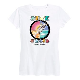 Women's Pink Floyd Robot Handshake Graphic Tee