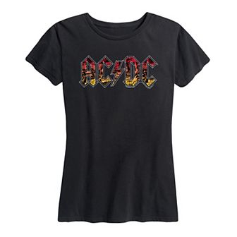 Women's ACDC Poster Texture Graphic Tee