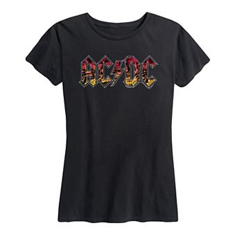 Women's ACDC Poster Texture Graphic Tee