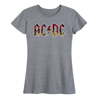 Women's ACDC Poster Texture Graphic Tee