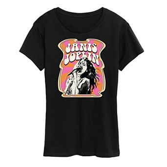 Women's Janis Joplin Poster Style Graphic Tee