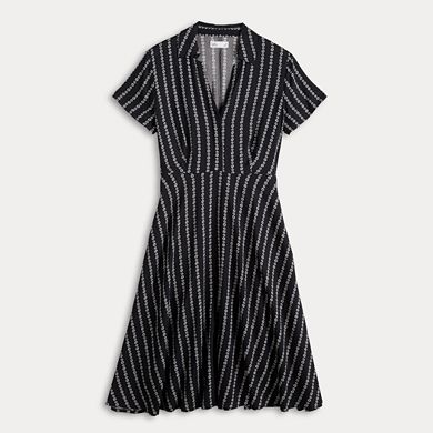 Women's Croft & Barrow® Collared Short Sleeve Dress