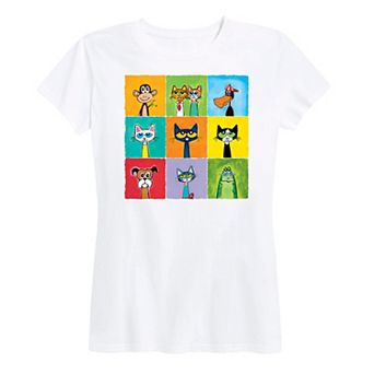 Women's Pete The Cat Family & Friends Collage Graphic Tee