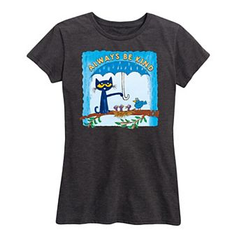Women's Pete The Cat Always Be Kind Umbrella Graphic Tee
