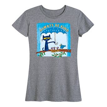 Women's Pete The Cat Always Be Kind Umbrella Graphic Tee