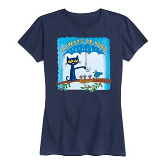 Women's Pete The Cat Always Be Kind Umbrella Graphic Tee