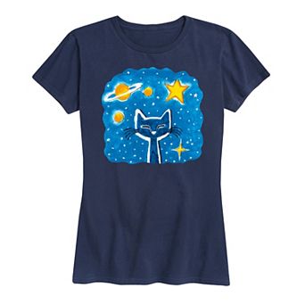 Women's Pete The Cat Imagination Space Dream Graphic Tee
