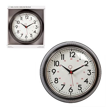 Kiera Grace Retro Inspired Round Wall Clock