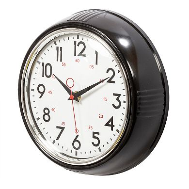 Kiera Grace Retro Inspired Round Wall Clock