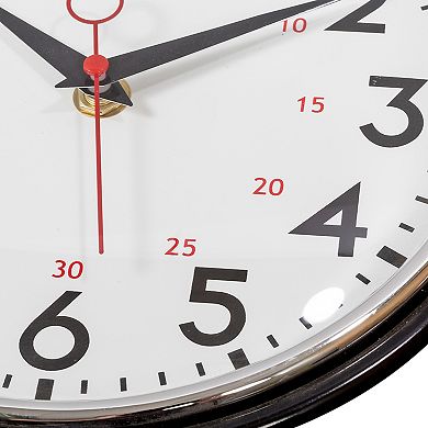 Kiera Grace Retro Inspired Round Wall Clock