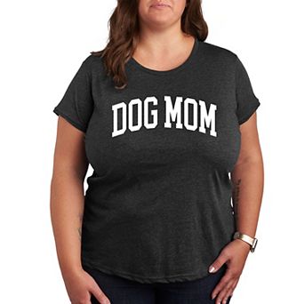 Plus Dog Mom Collegiate Graphic Tee