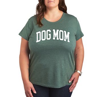 Plus Dog Mom Collegiate Graphic Tee