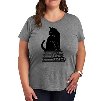 Plus Black Cat Books Graphic Tee
