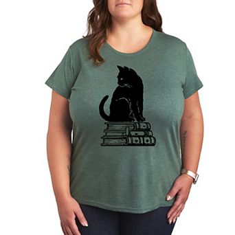 Plus Black Cat Books Graphic Tee