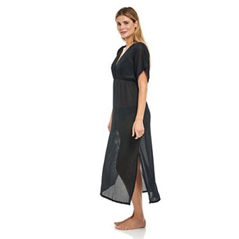 Women's Jordan Taylor Grid Textured Maxi Dress Swim Cover-Up