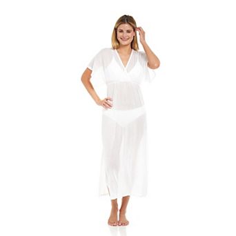 Women's Jordan Taylor Grid Textured Maxi Dress Swim Cover-Up