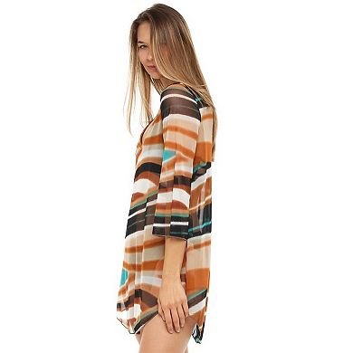 Women's Jordan Taylor Printed Mesh Tunic Swim Cover-Up