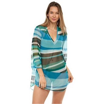 Women's Jordan Taylor Printed Mesh Tunic Swim Cover-Up