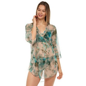Women's Jordan Taylor Printed Mesh Tunic Swim Cover-Up