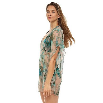 Women's Jordan Taylor Printed Mesh Kaftan Swim Cover-Up