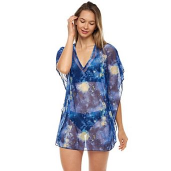 Women's Jordan Taylor Printed Mesh Kaftan Swim Cover-Up