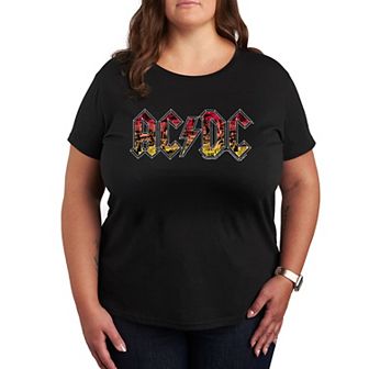 Plus ACDC Poster Texture Graphic Tee