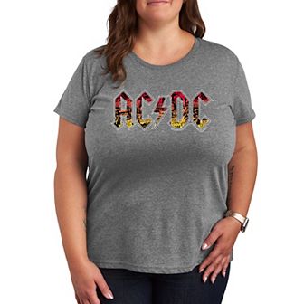Plus ACDC Poster Texture Graphic Tee