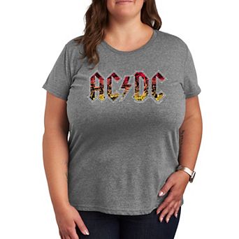 Plus ACDC Poster Texture Graphic Tee