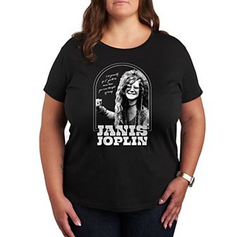 Plus Janis Joplin Let Yourself Go Graphic Tee