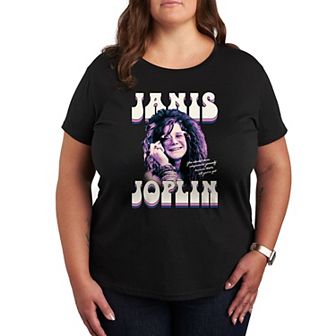 Plus Janis Joplin Never Compromise Graphic Tee