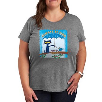 Plus Pete The Cat Always Be Kind Umbrella Graphic Tee