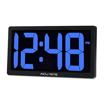 AcuRite 10 in LED Digital Clock with Auto-Dimming Brightness