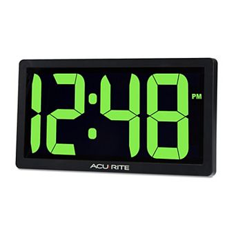 AcuRite 10 in LED Digital Clock with Auto-Dimming Brightness