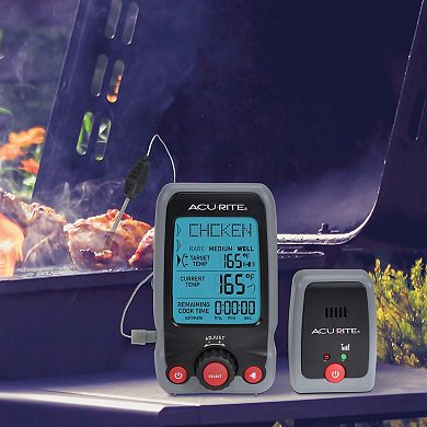 AcuRite Digital Meat Thermometer & Timer with Wireless Pager (00278)